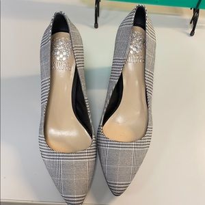 Vince Camuto checkered heels